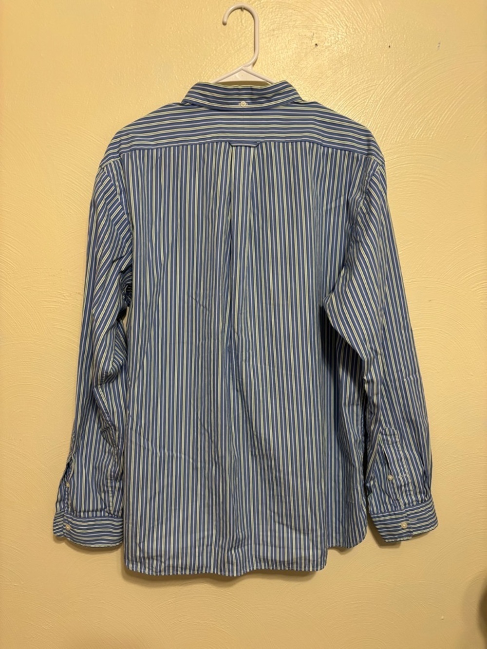 Ralph Lauren Custom Fit Blue Striped Button Down Shirt XL - Picture 8 of 8